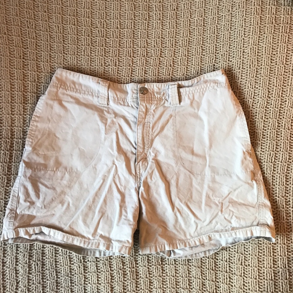 White Levi shorts